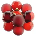 Produktbild: Christbaumkugeln Ox Blood dunkelrot transparent Ø 6 cm aus Glas - 6er Set