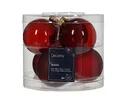 Produktbild: Weihnachtskugeln Glas 6cm x 6 Stück Christbaumkugeln Set Ochsenblut dunkelrot - weinrot - Burgunderrot