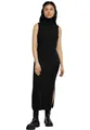 Produktbild: Urban Classics Damen Kleid Ladies Knitted Eco Viscose Turtleneck Dress Black S