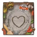 Produktbild: 100 Pizzakarton Pizzaboxen Pizzaschachtel Faltschachtel 32x32x4cm Francia