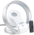 Produktbild: Sichler Haushaltsgeräte blattloser Ventilator: Rotorloser 360°-Tischventilator & Heizlüfter, Oszillation, bis 1.100 W (Ventilator mit Heizfunktion, Rotorloser Standventilator, Hot)
