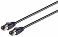 Produktbild: Helos Patchkabel F/FTP Cat 8.1 schwarz 2,0m -Twisted Pair, doppelt geschirmt, 4 x 2 x AWG 26