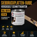 Produktbild: Siebdruckplatten Farbe Versiegelung Imprägnier-Farbe Isolierfarbe 375ml RAL 8019