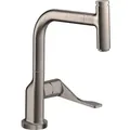 Produktbild: Axor Citterio Select Küchenarmatur 39861800 Edelstahl-Optik, mit Ausziehbrause