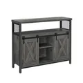 Produktbild: VASAGLE Sideboard, Küchenschrank, Aufbewahrungsschrank, mit 2 Schiebetüren LSC092B04