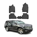 Produktbild: OMAC Gummimatten Fußmatten kompatibel mit Chevrolet Tahoe 2015-2024 TPE Matten Schwarz 4X