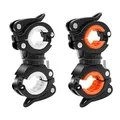 Produktbild: Fahrradlicht Halterung, 2 Stück Fahrrad Taschenlampe Halterung 360 Grad drehbar Universal Fahrrad Lampenhalterung für Mountainbike und Fahrrad-LED-Lichthalterung, Action Kamera, GPS Und Anderen