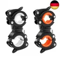 Produktbild: Fahrradlicht Halterung, 2 Stück Fahrrad Taschenlampe Halterung 360 Grad drehbar