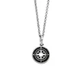 Produktbild: DUR Schmuck Kette KOMPASS 2.0 Lavasand Silber 925/- rhodiniert 45cm (K2972) Erbskette