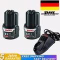 Produktbild: 2X Für Bosch GBA 12V 4.8Ah Akku /Ladegerät BAT411 BAT420 GSR GDR GSA BAT412 GWI