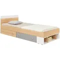 Produktbild: Deine Möbel 24 Jugnedbett, Eiche, Weiß, Grau, Holzwerkstoff, 120x200 cm, Kinder- & Jugendzimmer, Jugendmöbel, Jugendbetten