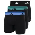 Produktbild: adidas 3P Active Flex Cotton Boxer Brief Schwarz/Grün Baumwolle Medium Herren