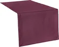 Produktbild: Erwin Müller Tischwäsche, Tischläufer Uni, Madrid Beere Größe 40x170 cm - angenehme, weich fließende Qualität, mit hochwirksamer Fleckschutzausrüstung, bügelleicht
