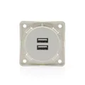 Produktbild: Berker Integro USB Ladesteckdose 2x USB polarweiß matt