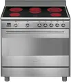Produktbild: Smeg SCD91CMX9 (edelstahl) Elektroherd mit Glaskeramikfeld