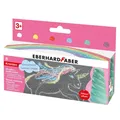 Produktbild: Eberhard Faber 6x GLITZER Straßenmalkreide Einhorn Kartonetui Kreide Stangen neu