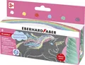 Produktbild: Eberhard Faber 526560 - Straßenkreide Glitzer Einhorn, 6 leuchtende Farben Straß