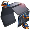 Produktbild: Solar-Ladegerät Tragbar 28W mit Digital Amperemeter 2 Ports für Outdoor Nutzung
