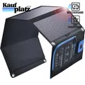 Produktbild: Solar-Ladegerät Tragbar 28W mit Digital Amperemeter 2 Ports für Outdoor Nutzung