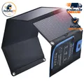 Produktbild: Solar-Ladegerät Tragbar 28W 2 Ports mit Digital Amperemeter für Outdoor Nutzung
