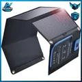 Produktbild: Solar-Ladegerät Tragbar 28W mit Digital Amperemeter 2 Ports für Outdoor Nutzung