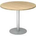 Produktbild: Hammerbacher-Besprechungstisch 100cm rund Eiche/Silber-VSTF10/E/S