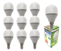 Produktbild: Trango 10er Pack E14035GD*10 LED Globe Birne 3-Stufen dimmbar - 5 Watt - 400 Lumen 3000K Warmweiß - Ersatz für 40W Glühbirne - Kugel LED Lampe Leuchtmittel mit E14 Fassung Abstrahlwinkel 170°