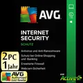 Produktbild: AVG Internet Security 2026 2 PC Vollversion Premium Antivirus DE NEU