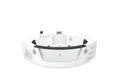 Produktbild: AcquaVapore Whirlpool-Badewanne Whirlpool Pool Badewanne Wanne W05H 140x140cm, (1-tlg), mit Ablaufgarnitur