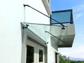Produktbild: BuyLando Shop - 150x90cm Glasvordach - Vordach - Pavillion - Überdachung - 13.1m