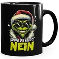 Produktbild: MoonWorks Tasse Tasse Weihnachten Merry Grinch Nein Geschenkidee Weihnachtsmuffel, Keramik