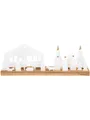 Produktbild: Räder Design Dekoobjekt Lichtobjekt große Krippe weiß mit Akazieholz 45x9,5cm von räder design