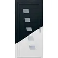 Produktbild: Kunsstoff-Haustür K043 innen weiß/aussen anthrazit 110 x 210 cm DIN R