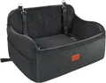 Produktbild: Hundeautositz Memory Foam Schwarz für 2 Kleine Hunde mit Sicherheitsleinen Large