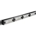 Produktbild: Goobay CAT 5e 19-Zoll (48,3 cm) Patch Panel, 24 Port, (1 HE) UTP ungeschirmt, schwarz UTP