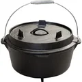 Produktbild: Premium Dutch Oven 6 qt mit Füßen  Schmor-Topf Gusseisen BBQ Camping