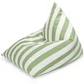 Produktbild: Sitting Point Sitzsack Calypso Santorin 300, Grün Streifen-Muster