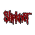 Produktbild: Slipknot Patch Logo Cut Out Band Logo Nue offiziell Rot Embroidered woven iron