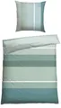 Produktbild: Schiesser Bettwäsche Endy Stripes aus weicher Baumwolle mit großen und kleinen Streifen, Renforcé, 2 teilig, Made in Green