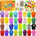 Produktbild: Fluffy Slime Set 32 Pack Fluffy Butter Slime Set Fun Crystal Slime DIY KitMin...