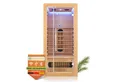 Produktbild: Artsauna Infrarotkabine Kiruna90 Dual Technologie, BxTxH: 90 x 90 x 190 cm, für 1 Personen, Hemlockholz, HiFi-System, Bluetooth, LED-Farblicht