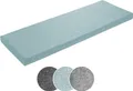 Produktbild: Bankauflage 110 x 40 cm, türkis, Unterseite Antirutsch, Bankkissen, Sitzkissen für Fensterbank, Bezug waschbar, sleepling