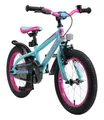 Produktbild: BIKESTAR Kinderfahrrad 16 Zoll für Mädchen und Jungen ab 4-5 Jahre | 16er Kinderrad Mountainbike | Fahrrad für Kinder Berry & Türkis | Risikofrei Testen