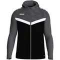Produktbild: Jako Kapuzensweatshirt Kapuzenjacke Iconic schwarz/anthrazit schwarz L
