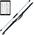 Produktbild: Best Sporting Schwingstab Fitness in blau mit Tasche I Swingstick für Ganzkörpertraining I Gymnastikstab mit Anleitung für 16 Übungen I Fitnessgeräte für zuhause I Elastic Fitness Bar