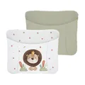 Produktbild: Ceba Baby® weiche Wickelauflage 75x72 cm - Doppelseitige Baby Wickelunterlage - Wickeltischauflage für Junge und Mädchen - Wasserdicht, abwaschbar - OEKO-TEX - Made in EU - Löwe, der König