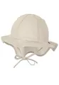 Produktbild: Sterntaler Sonnenhut - Unisex Sommerhut - UV-Schutz 50+ Mütze mit breiter Krempe und Größenregulierung - Nackenschutz - Bindebänder - Baby Kinder Kopfbedeckung aus Popeline (Bio) - beige, Größe 51