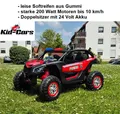 Produktbild: Kinderauto elektrisch Buggy 24V Polizeiauto 2-Sitzer Jeep 200 Watt Motoren SUV