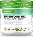 Produktbild: Superfood-Mix - 420g Pulver - Moringa, Spirulina, Chlorella, Gerstengras Vegan