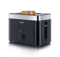 Produktbild: Graef Toaster TO 62, 2 Scheiben Toaster, schwarz, Brötchenaufsatz, wärmeisoliertes Gehäuse